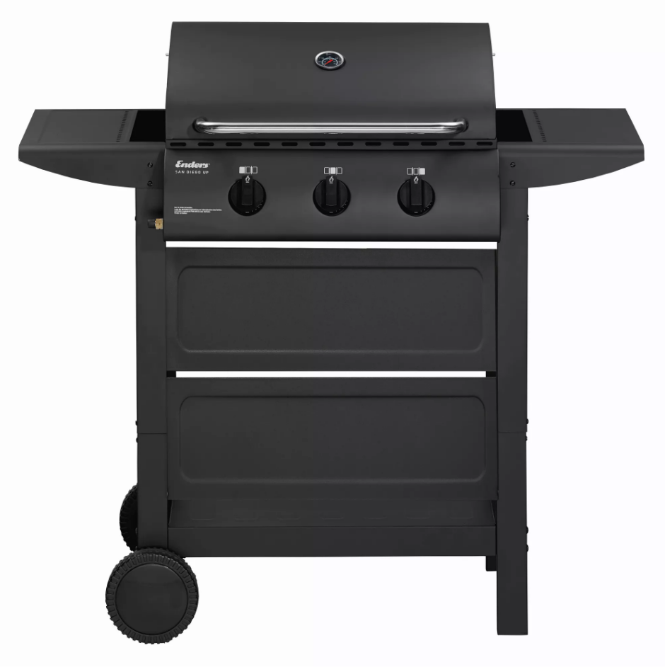Gasgrill 'San Diego UP 3' schwarz 102 x 52 x 97 cm